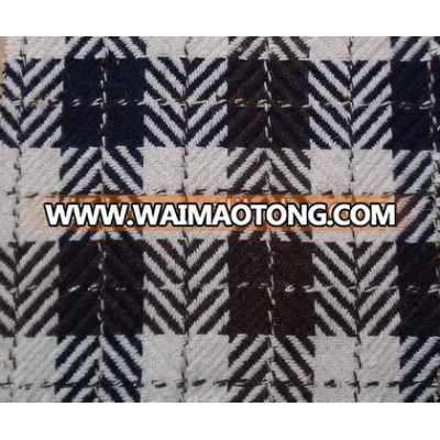 Popular scottish style herringbone tweed woolen fabric, herringbone windowpane tweed fabric