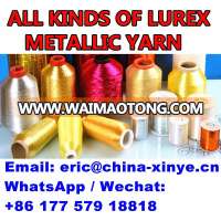 ST TYPE metallic yarn for embroidery Dongyang Xinye THREAD and 600d 450d and all other types metallic yarn